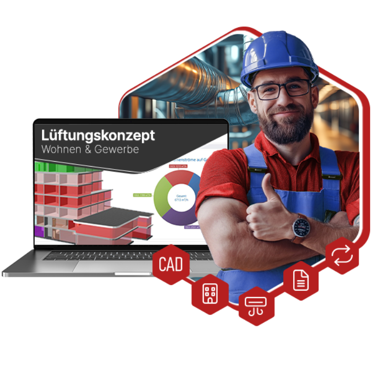 Lüftungskonzept Wohnen & Gewerbe Vollversion