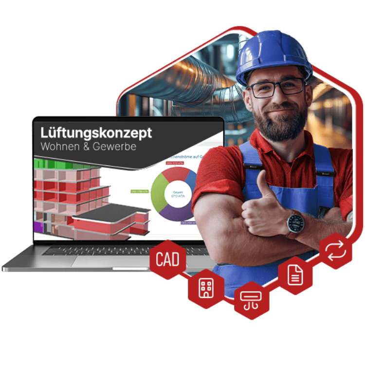 Lüftungskonzept Wohnen & Gewerbe Vollversion